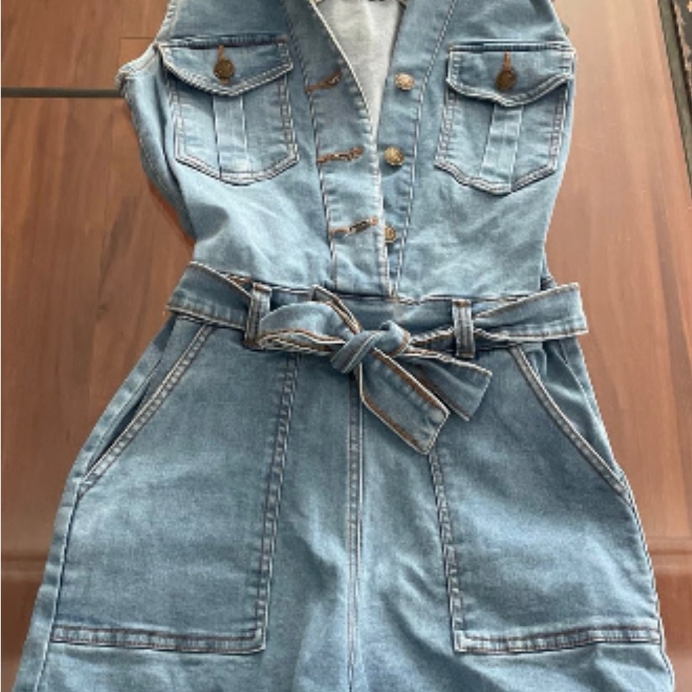 Levi's Light Blue Denim romper